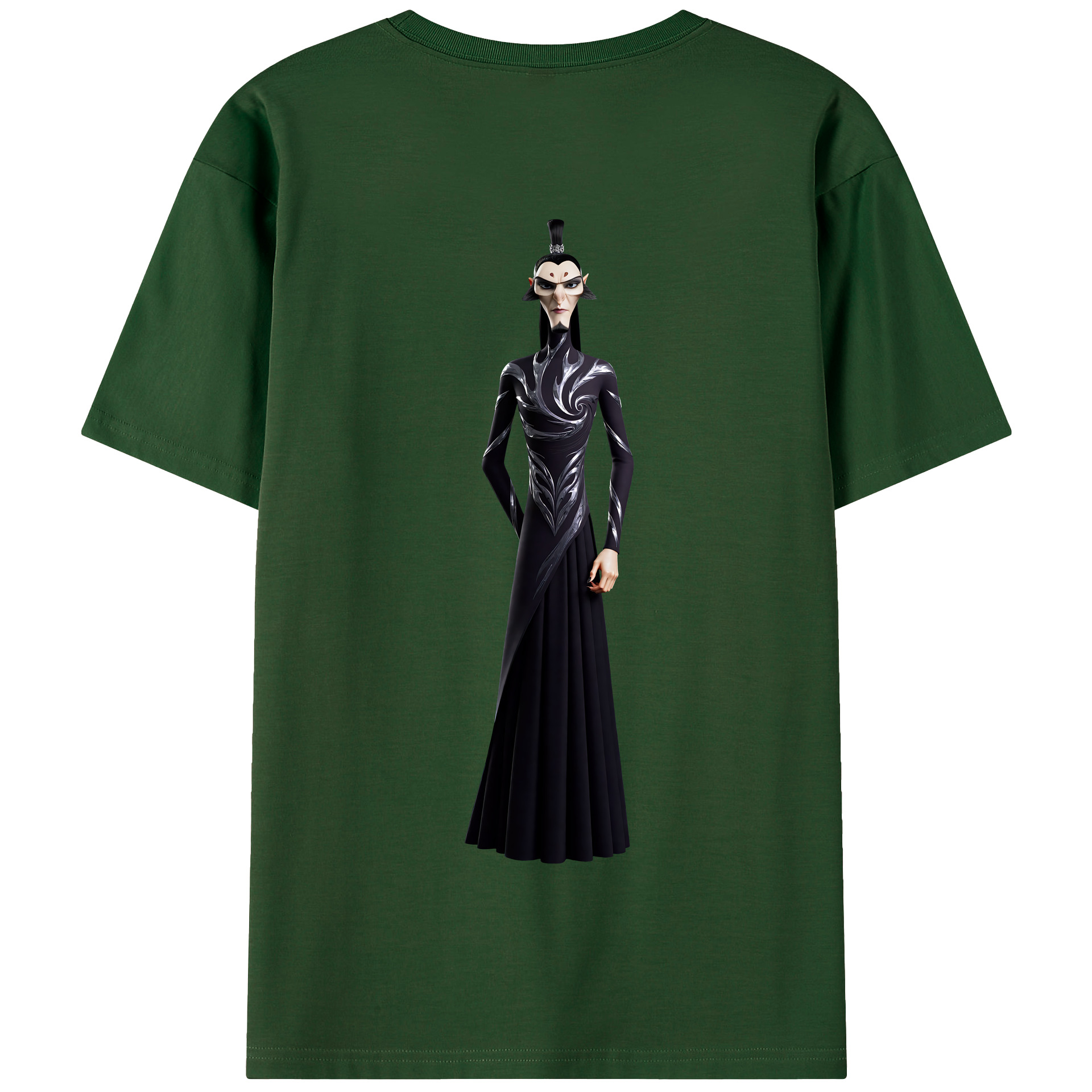 （画像用） Ne Zha 2 ナタ 魔童の大暴れ 綿100％半袖Tシャツ（背面プリント）